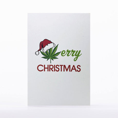 Intricate Greetings | Cannabis Leaf 3D Pop-Up Holiday Card Holiday · Anniversary Intricate Greetings Merry Christmas