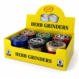 63mm 4-Piece Scorpion & Skull Metal Grinder – 6-Piece Display Display Pack Super Supplys Inc Default Title