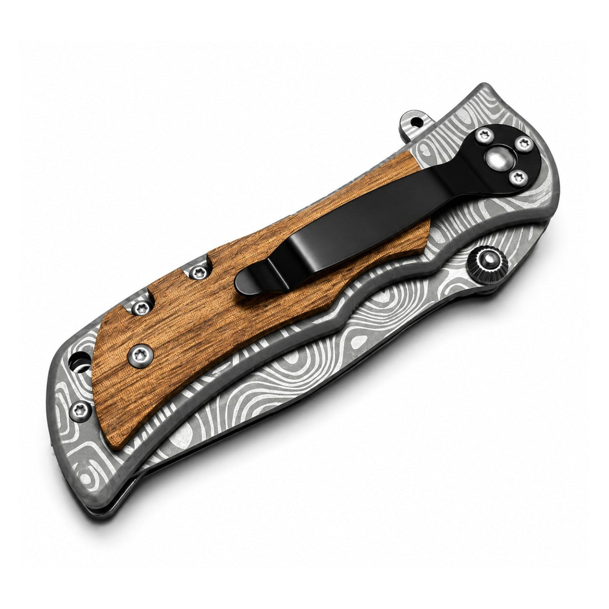 Damascus Pattern Folding Pocket Knife Folding Knife Super Supplys Inc