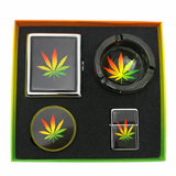 4 Pcs Smoking Accessories Gift Box Bundle LEHIGH WHOLESALE Leaf (623)