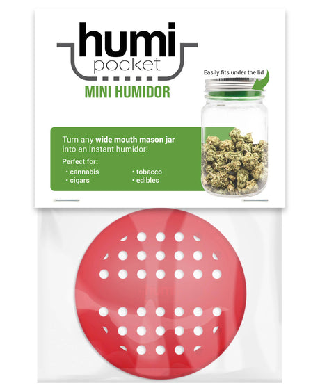 Humi Pocket Mini Humidor-red - One Wholesale