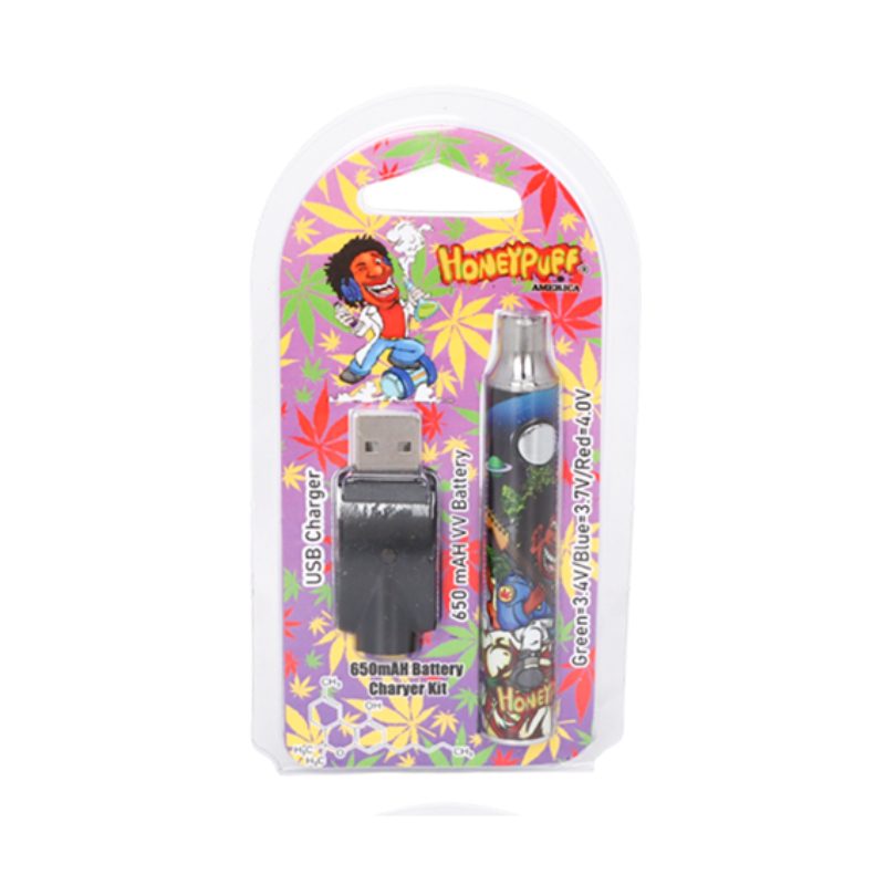 HoneyPuff | Power Toon Fast-Charge 510 Battery Display of 12 – Variable Voltage [P1336] 510 Battery Canadian Distributor