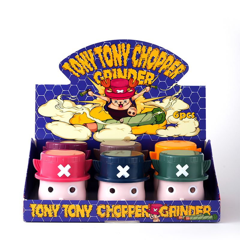 4 Parts Tony Tone Chopper Grinder Box of 6 [SMJL-004] Display Pack Canadian Distributor