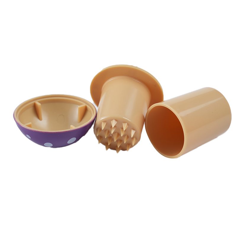 3 Parts 50mm Mushroom Head Plastic Grinder with Storage Box of 12 [SMJL-007]