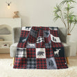 Lodge Collection Bear Design Reversible Throw Quilt [6100] Blanket Canadian Distributor Bear Mountain