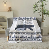 Lodge Collection Bear Design Reversible Throw Quilt [6100] Blanket Canadian Distributor Bear Venture
