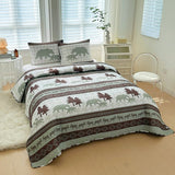 Lodge Collection 3pcs King size reversible quilt bed set [6120] Blanket Canadian Distributor Bear Edge