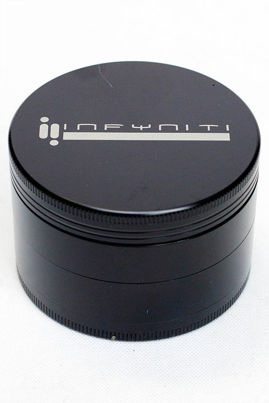 Infyniti 4 parts metal herb grinder ( GR6345 ) Regular Grinder ONE Black