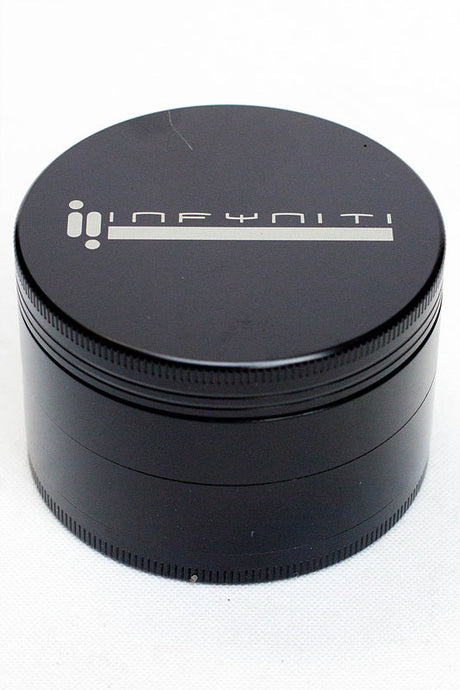 Infyniti 4 parts metal herb grinder ( GR6345 ) Regular Grinder ONE Black