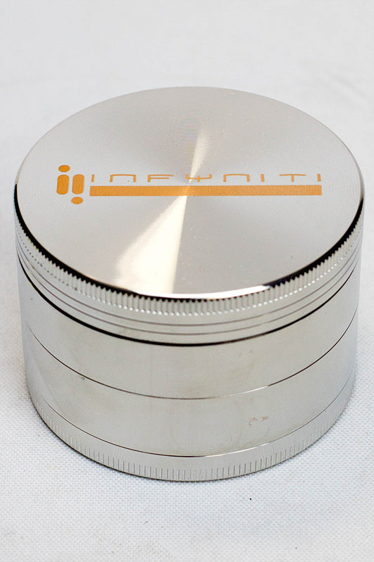 Infyniti 4 parts metal herb grinder ( GR6345 ) Regular Grinder ONE Silver