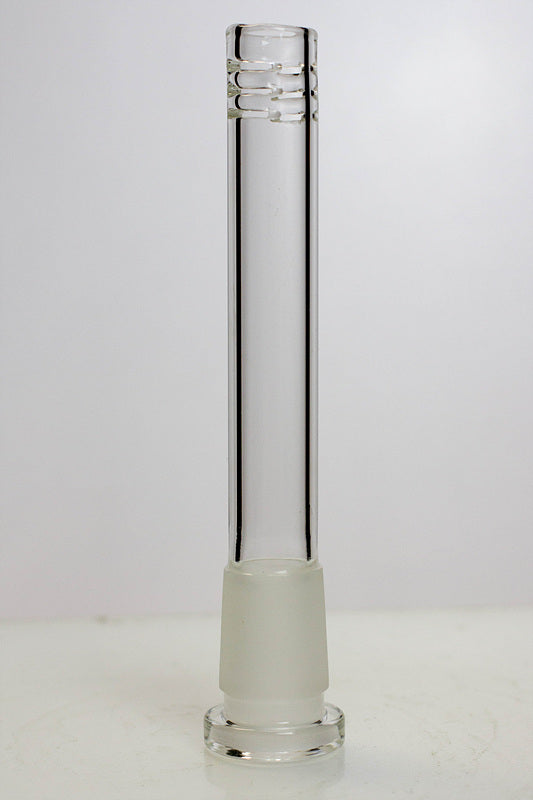 Glass open ended 6 slits downstem Downstem · Bowlstem ONE 4 3/4 Inches