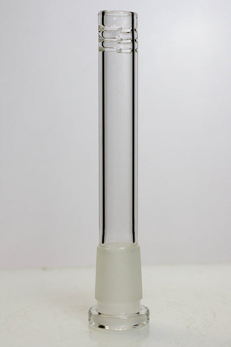 Glass open ended 6 slits downstem Downstem · Bowlstem ONE 4 3/4 Inches