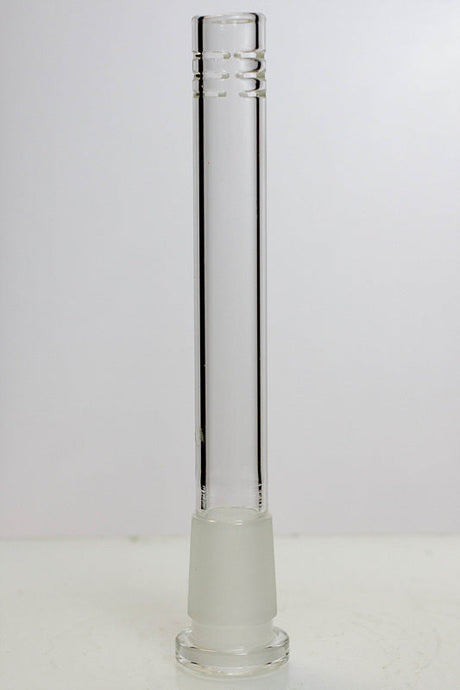 Glass open ended 6 slits downstem Downstem · Bowlstem ONE 5 1/4 inches