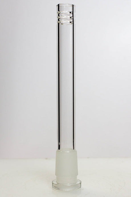 Glass open ended 6 slits downstem Downstem · Bowlstem ONE 5 1/2 inches