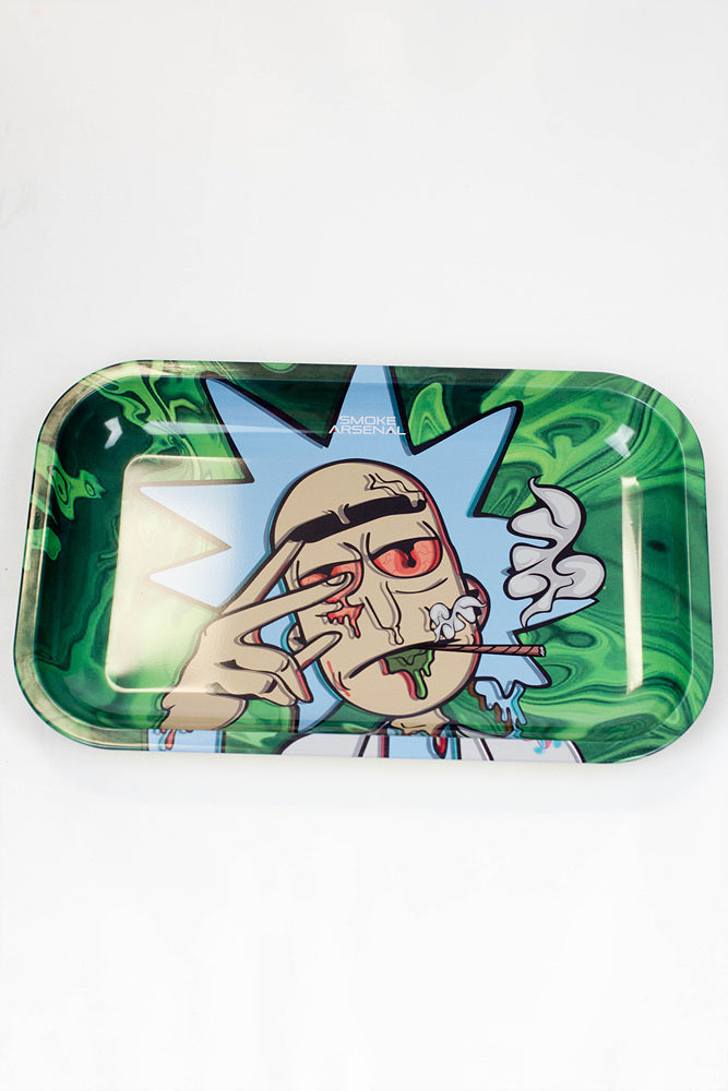 Smoke Arsenal Medium Rolling Tray-New-Rick Dankchez - One Wholesale