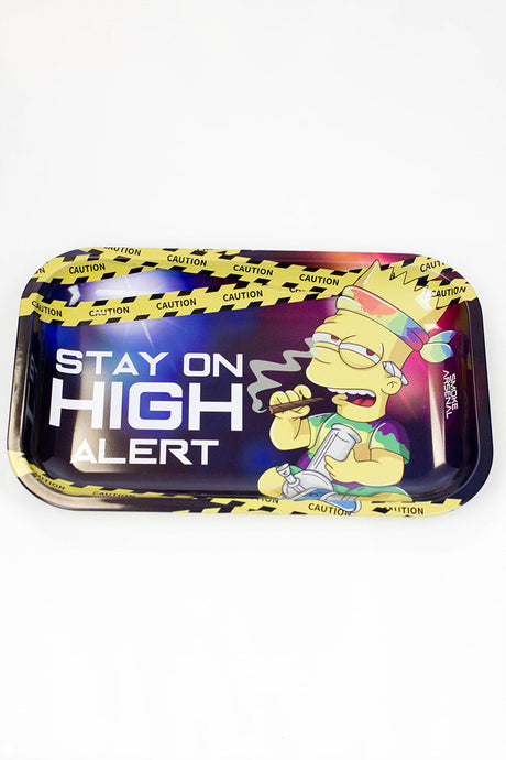 Smoke Arsenal Medium Rolling Tray-New-High Alert - One Wholesale