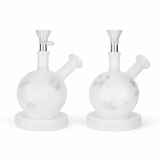 5" Frosted Glass Bubbler Glass Bong 777 Smoke