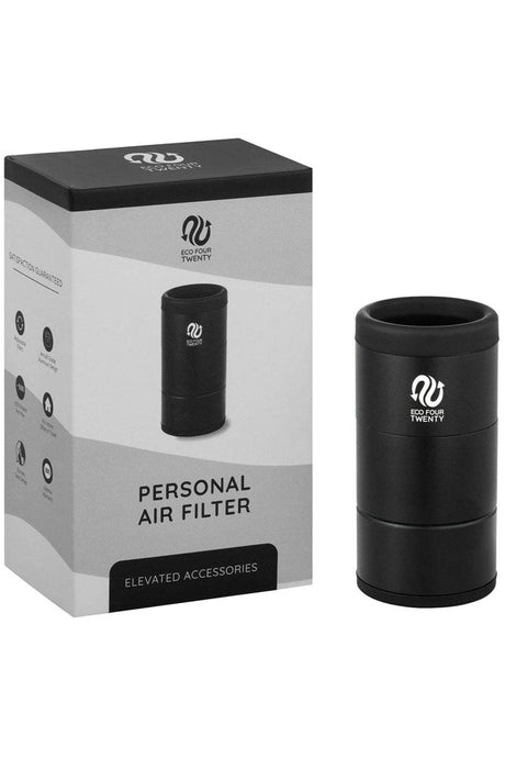 Eco Four Twenty Starter Set Personal Air Filter with eco-friendly replacement filter system Air Filter Eco Four Twenty Black