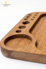 Mahogany regular rolling tray MK2- - One Wholesale