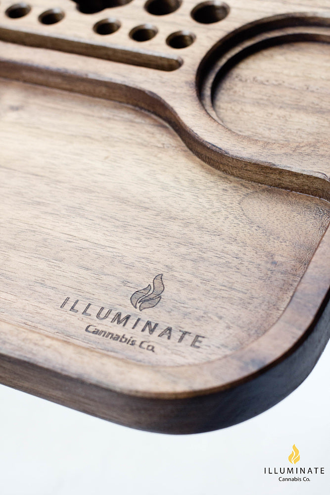 Walnut regular rolling tray MK1- - One Wholesale