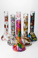 10" Graphic wrap glass water pipe- - One Wholesale