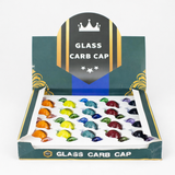 Glass Carb Cap Display – Assorted Colors (20 Count) Cap · Dabber · Insert · Clip · Nail Smoking Cat Distribution
