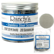Randy’s® | 0.750" Screens – Jar of 20 (36 Jars / 720 Screens Total) Metal Screen LEHIGH WHOLESALE Stainless Steel