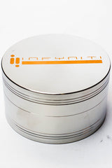 Infyniti 4 parts GIANT herb grinder ( GR1064 ) Regular Grinder ONE Silver