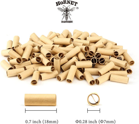 HORNET Unbleached Pre-Rolled Tips, Unrefined and Raw Cigarette Filters