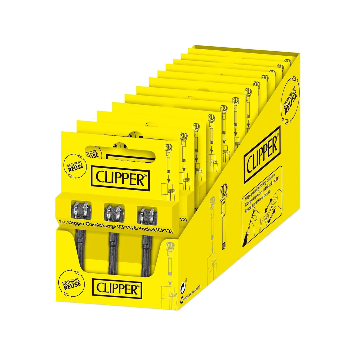 Clipper | Sparkwheel Replacement – 12 Packs (3 Units per Pack) Lighter Smoking Cat Distribution