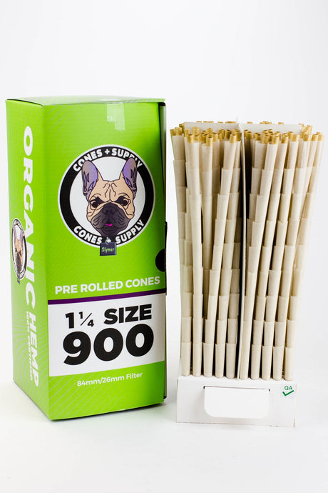 Cone + Supply 84 mm Pre-Rolled Organic HEMP cones 900- - One Wholesale