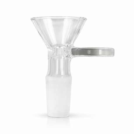Clear Thick Glass Bowl – 14mm Joint, Round Handle (Pack of 100) Bowl · Popper 777 Smoke