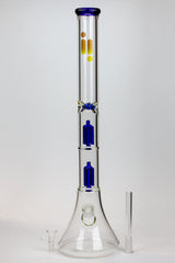 23" Infyniti Dual tree arms 7 mm glass water bong- - One Wholesale