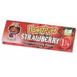 Honey Puff | Slow Burning Flavored Rolling Paper-12 booklets/display [P802x] 1 - 1/4" Size Canadian Distributor Strawberry