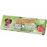 Honey Puff | Slow Burning Flavored Rolling Paper-12 booklets/display [P802x] 1 - 1/4" Size Canadian Distributor Green Apple