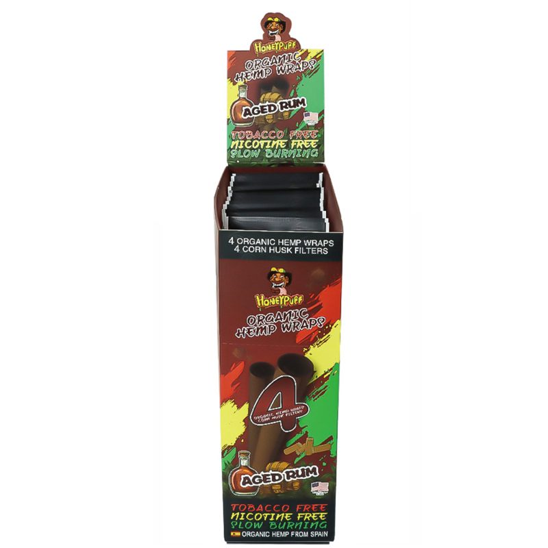 HoneyPuff | Slow Burning Hemp Wrap –  15 Packs/Display [P811X]