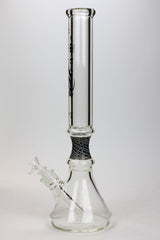 17.5" Genie 9 mm curved tube beaker water bong- - One Wholesale