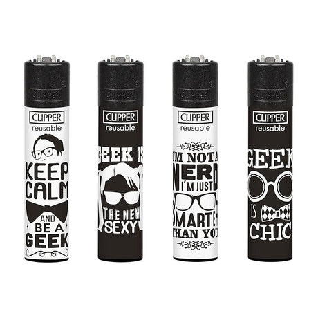 CLIPPER | "Nerd Sentences," Classic Display of 48 Lighter ONE