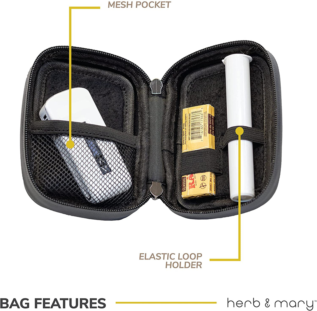 Herb & Mary | Hard accessory carrying case Pouch Herb & Mary