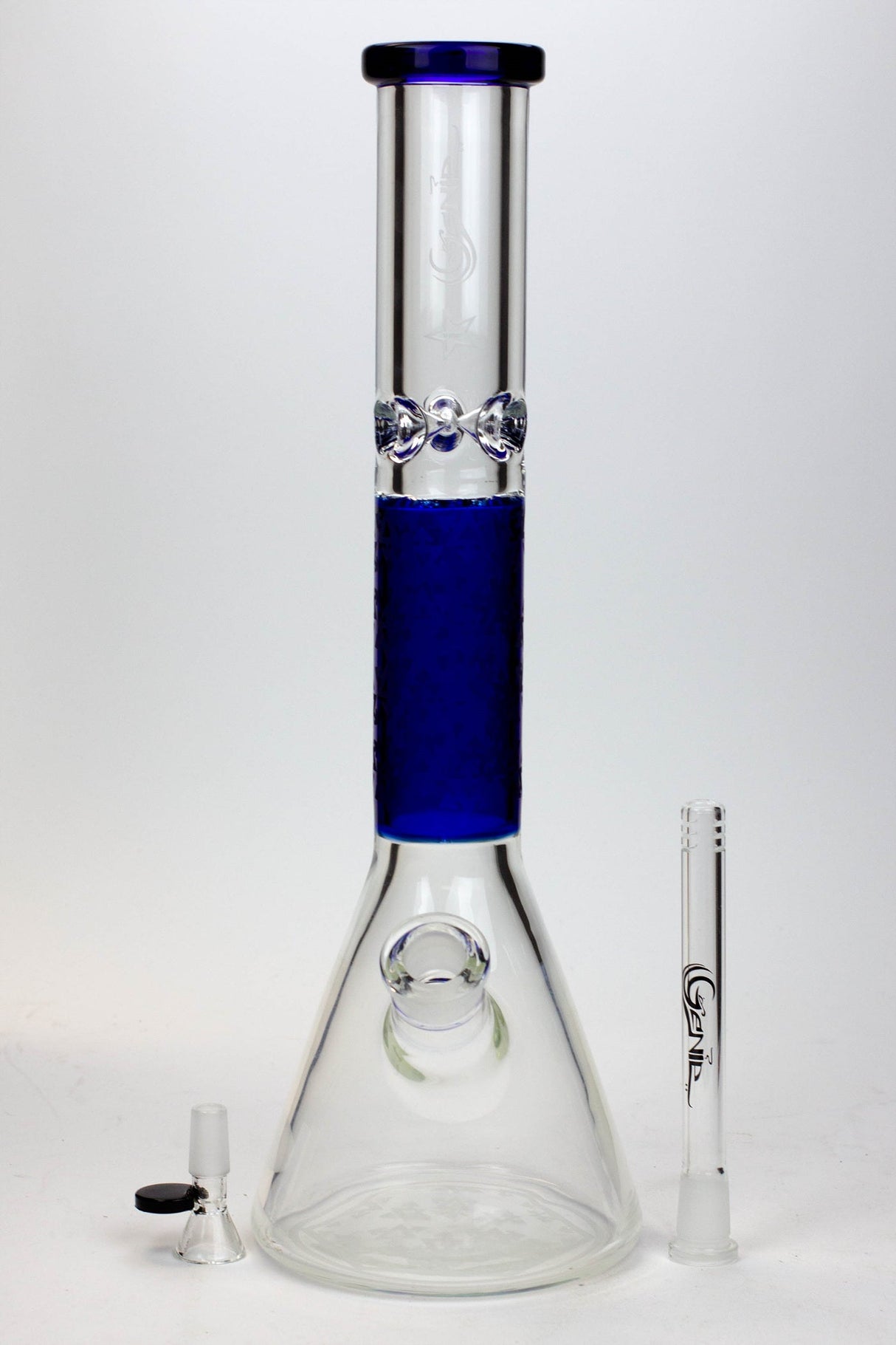 16" Genie 9 mm beaker glass water bong- - One Wholesale