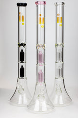 23" Infyniti Dual tree arms 7 mm glass water bong- - One Wholesale