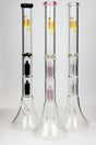 23" Infyniti Dual tree arms 7 mm glass water bong- - One Wholesale