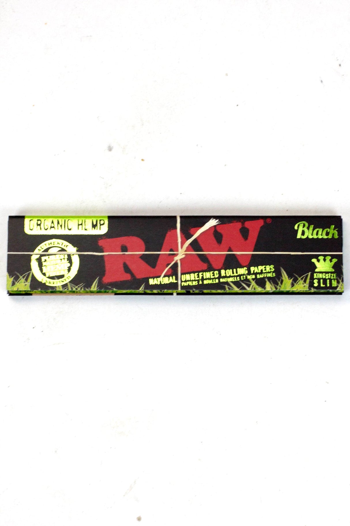 RAW Black Organic Hemp Rolling Paper- - One Wholesale