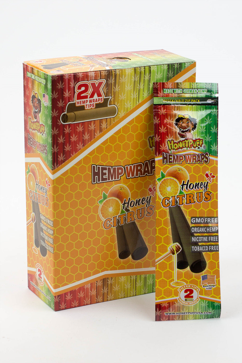 HONEYPUFF Fruit Flavored Hemp Wraps Leaf Wrap ONE Citrus
