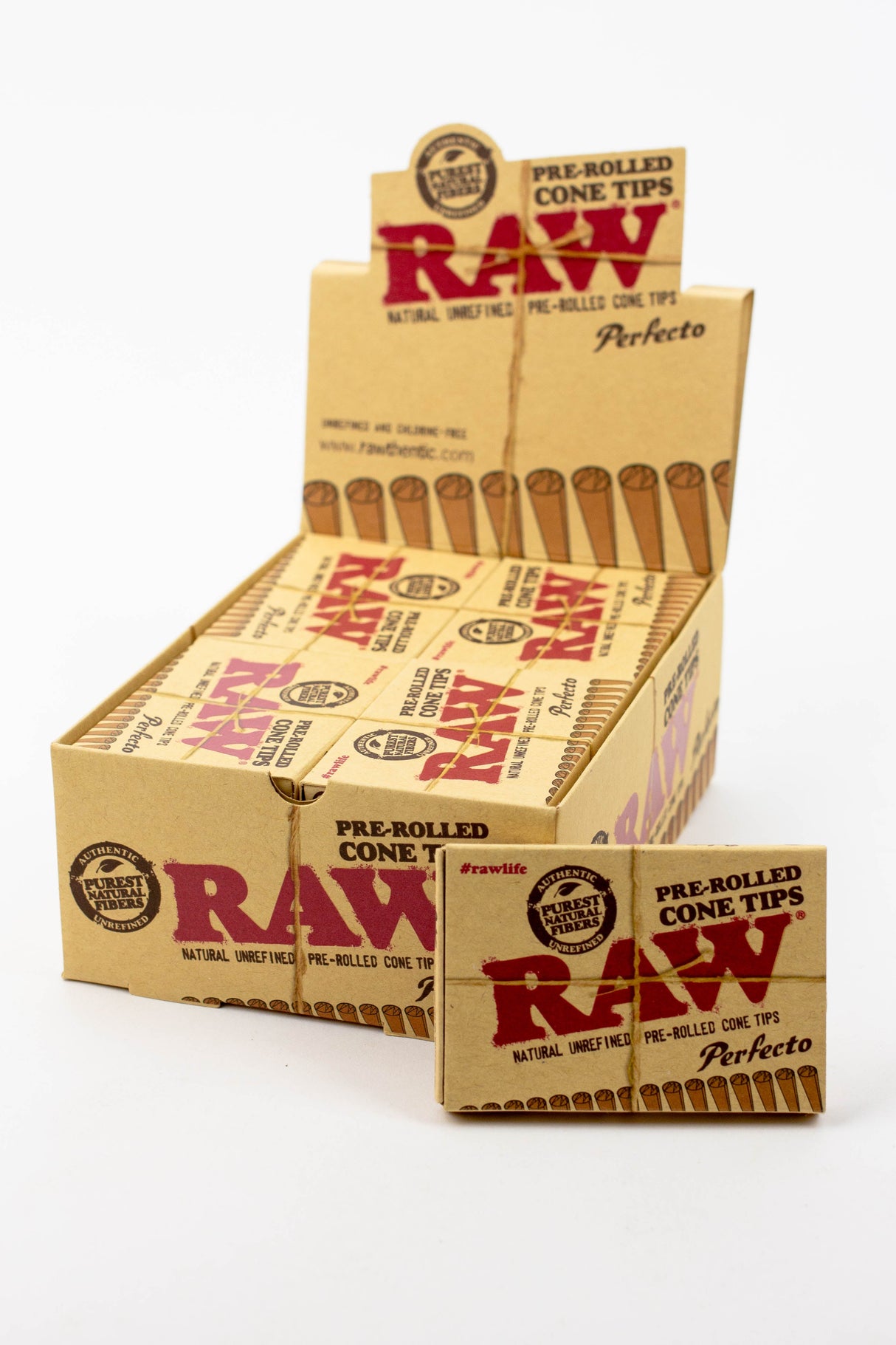 RAW Perfecto Pre-Rolled Cone Tips- - One Wholesale