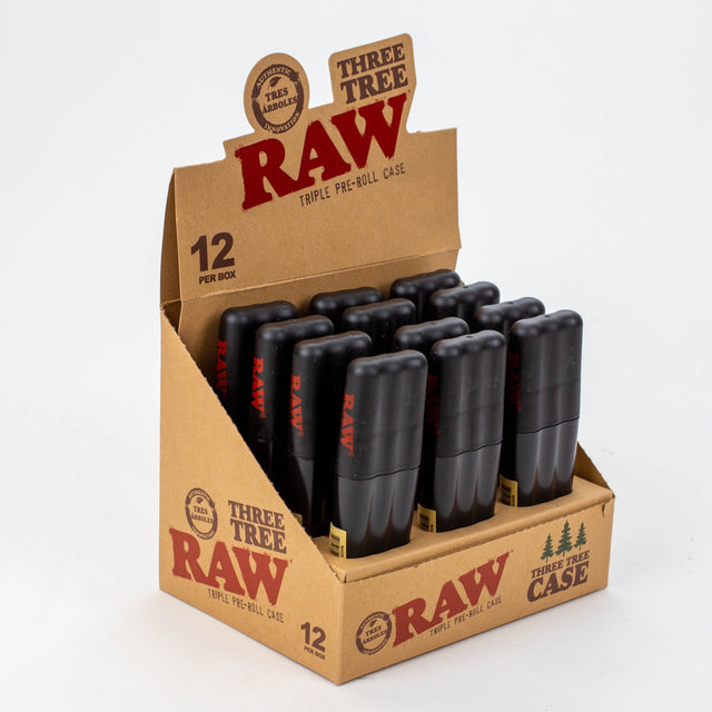 RAW Three Tree Triple Preroll Case- - One Wholesale