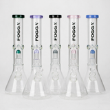 FOGGX | 14" Glass Water Pipe with Percolator [FT187] Glass Bong LEHIGH WHOLESALE