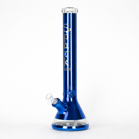 SPARK | 18" 7 mm metallic classic beaker bong [GP2049] Glass Bong ONE Blue