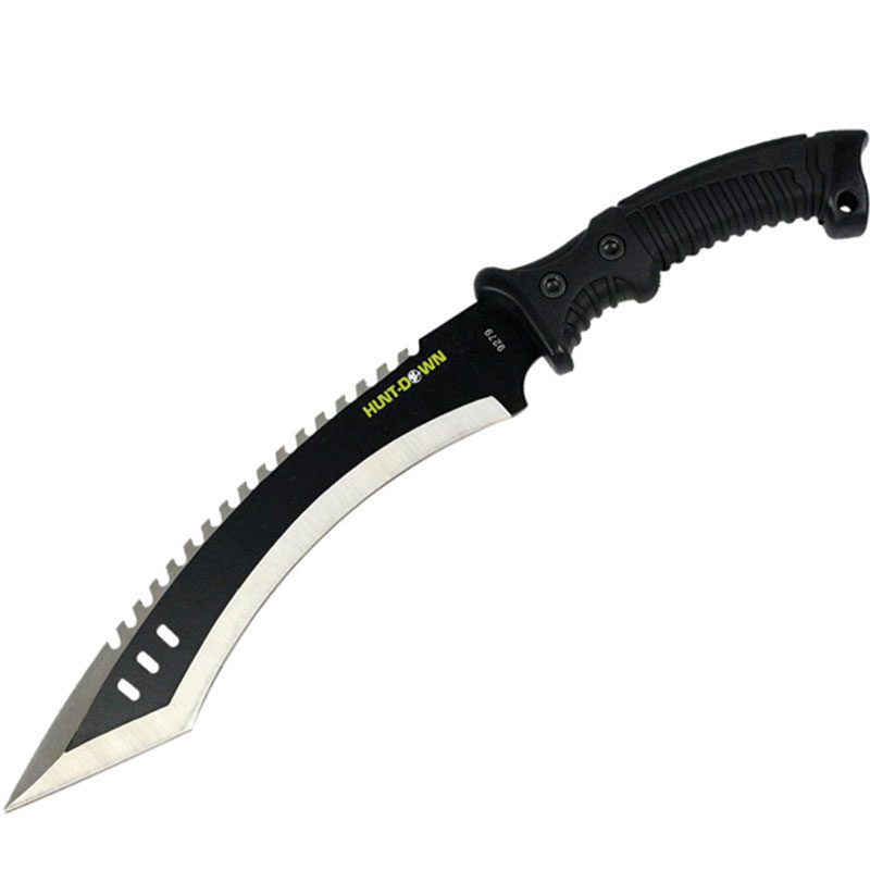 16″ Hunt-Down Full Tang Hunting Knife with Black Rubber Handle [9279] Sword · Machete · Axe Canadian Distributor