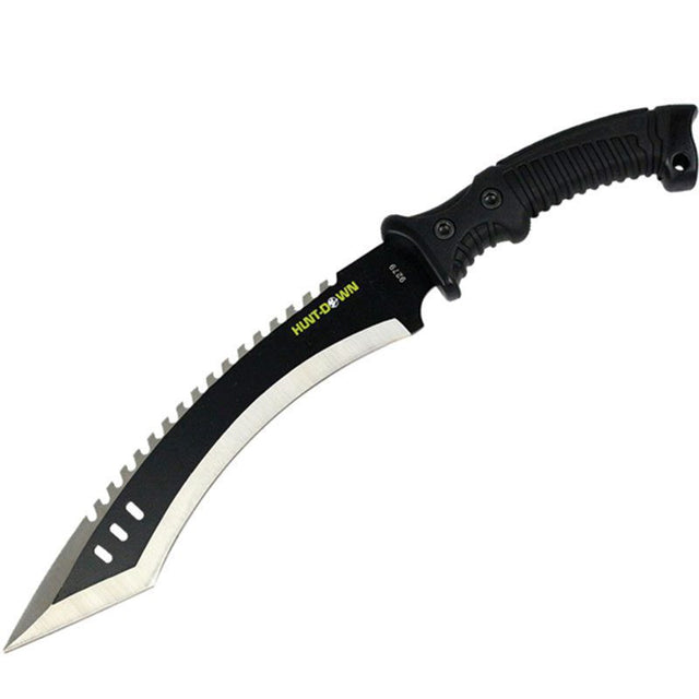 16″ Hunt-Down Full Tang Hunting Knife with Black Rubber Handle [9279] Sword · Machete · Axe Canadian Distributor
